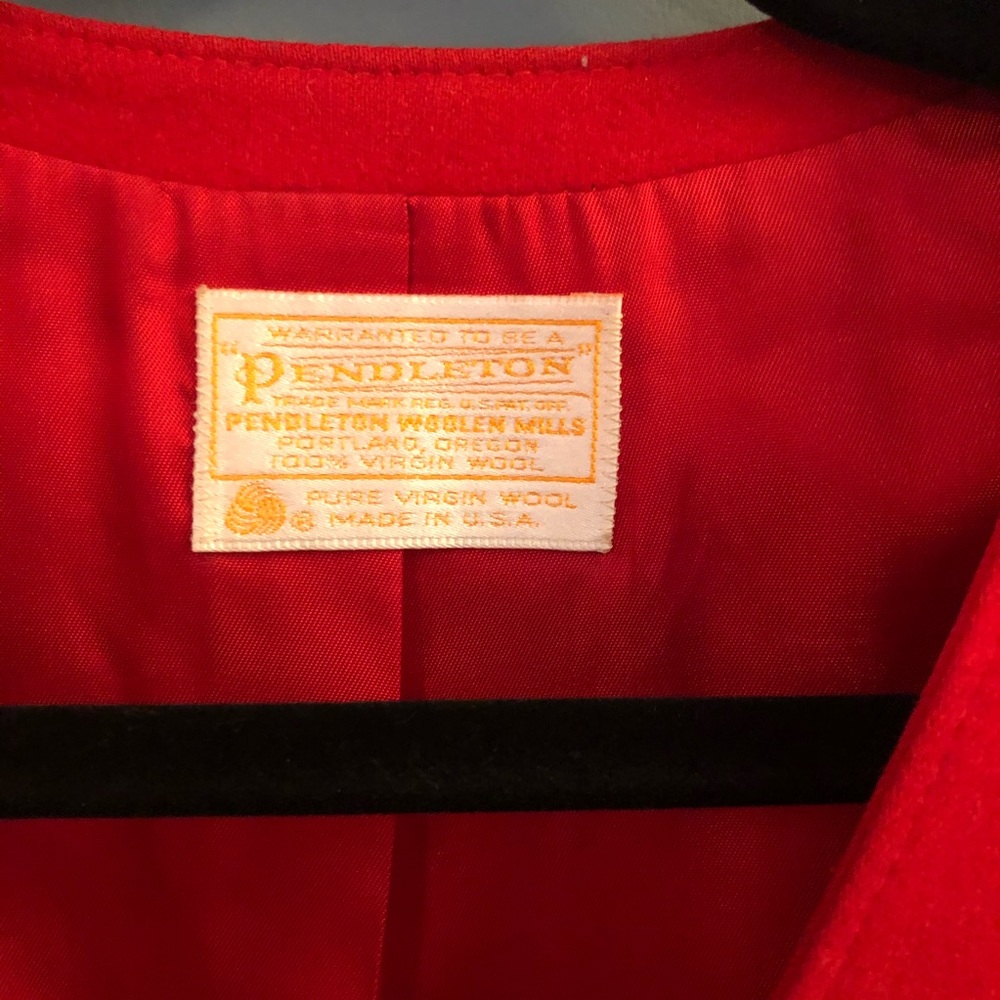 Vintage Pendleton Red Wool Jacket - Picture 5 of 6